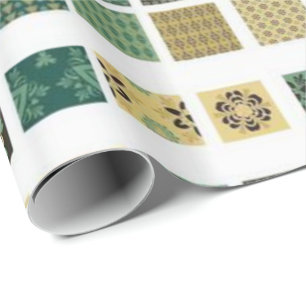 Grünbraun Geschenkpapier