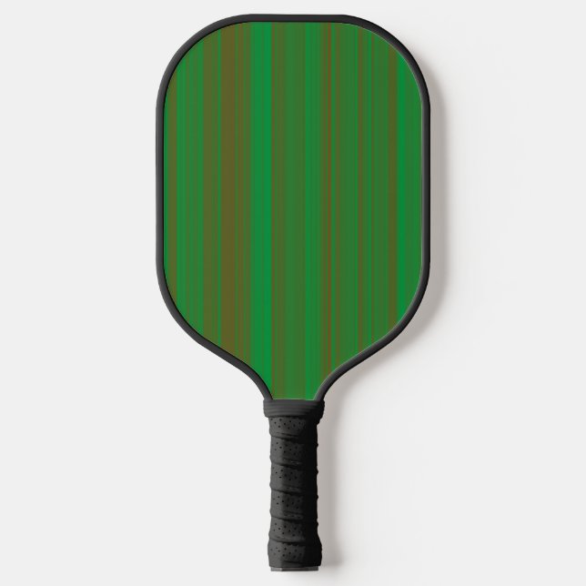 Grünbraune Streifen Pickleball Schläger (Vorderseite)