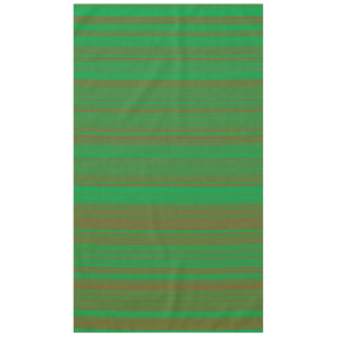 Grünbraune Streifen Tischdecke
