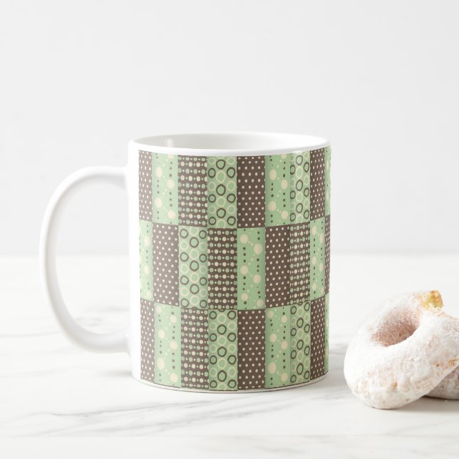 Grünbraune Tasse (Mit Donut)