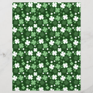 Grünbuch Kleeblatt, Scrapbook Paper zum St. Patric