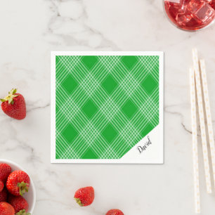 Grünbuch Napkins, Grünbuch Kariert Serviette