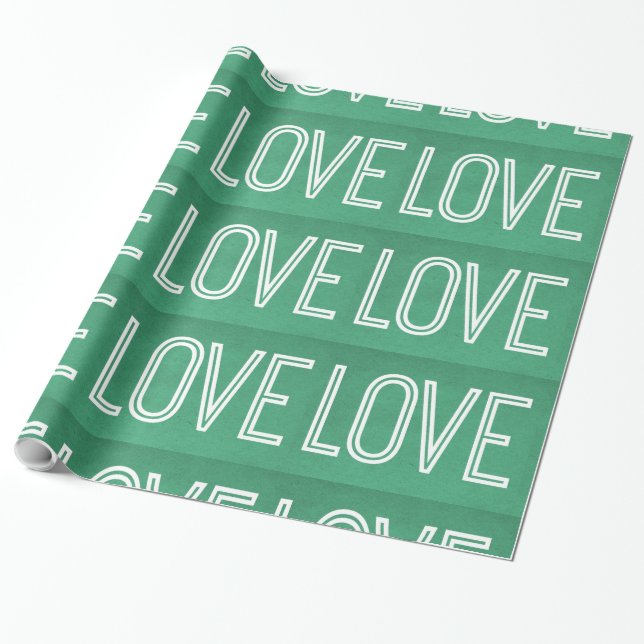 Grünbuch über die Liebe von Kraft Geschenkpapier (Ungerollt)