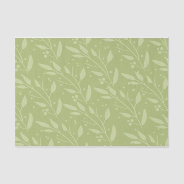 Grünbuch zum Blumengewebe Seidenpapier (Vorderseite)