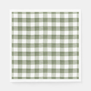 Grünbuch zum Karierten Grünbuch Napkins Serviette