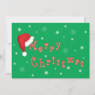 Grünbuch zur Weihnachtsmannmütze von Weihnachten - Einladung