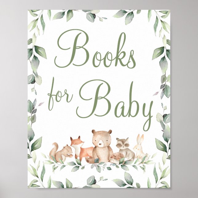 Grünbücher für Baby Tabletop für Waldtiere Poster (Vorne)