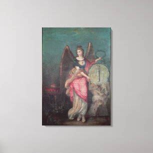 Grund, der Tribut zu den Emblemen zahlt Leinwanddruck