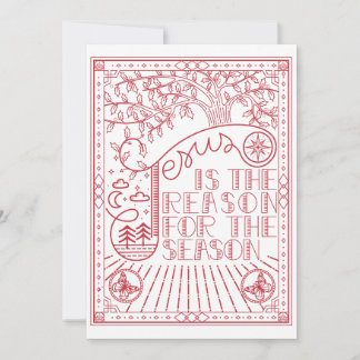 Grund für das Weihnachtsfest Einladung