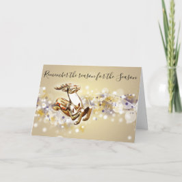 Grund für die Christliche Weihnachtskarte der Jahr Feiertagskarte