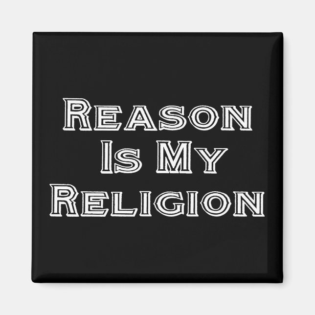 Grund ist meine Religion Magnet (Vorne)