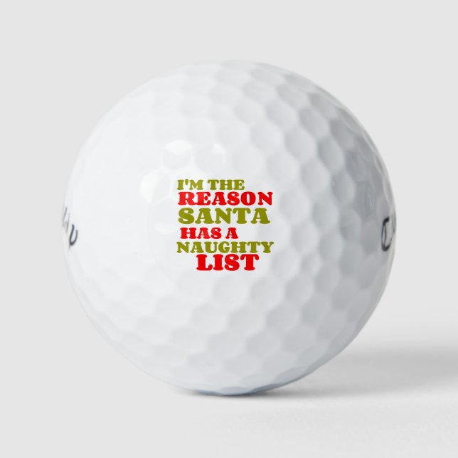 GRUND SANTA NAUGHTY LIST GOLFBALL (Vorderseite)