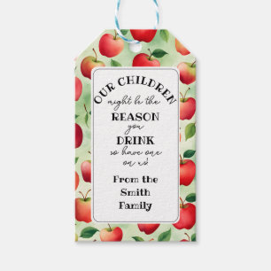 Grund, warum Sie Äpfel für Lehrer trinken Geschenkanhänger