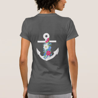 Grundanker für Frauen mit Blume T - Shirt