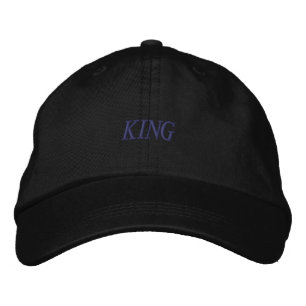 Grundanpassbarer King-Hat Black Color Sport Super Bestickte Baseballkappe