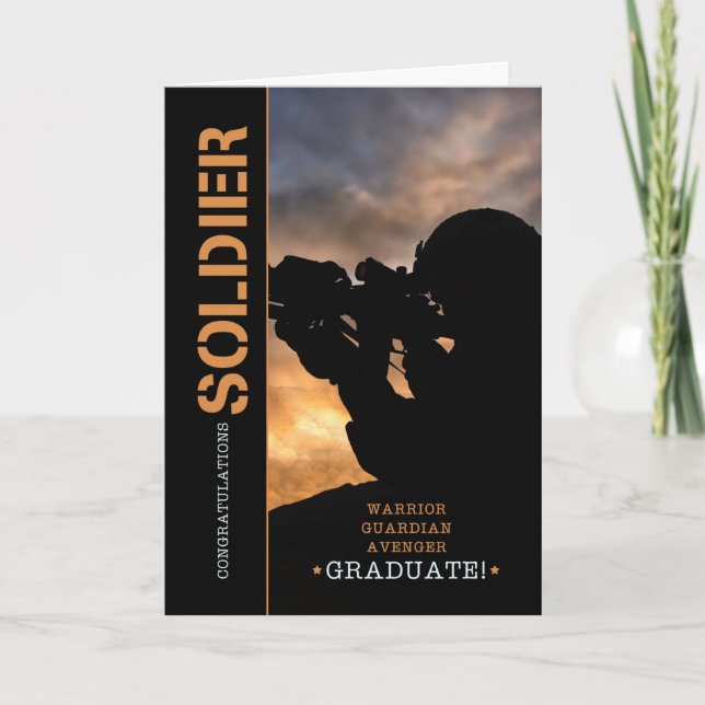 Grundausbildung Graduate Herzlichen Glückwunsch Re Karte (Vorderseite)