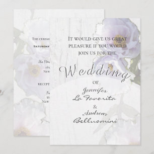 Grundbaum Peony Wedding White Einladung