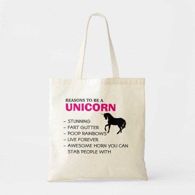 Gründe, ein Einhorn zu sein Tragetasche (Vorne)