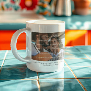 Gründe für die Liebe Foto für Personalisierte Pa Kaffeetasse
