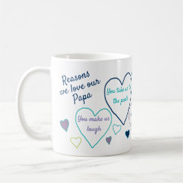 Gründe für die Liebe Papa Custom Opa Kaffeetasse