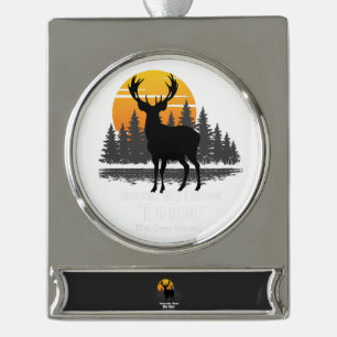 Gründe, warum ich den Hirsch verpasst habe Banner-Ornament Silber