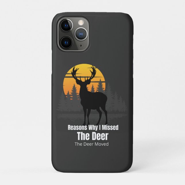 Gründe, warum ich den Hirsch verpasst habe Case-Mate iPhone Hülle (Rückseite)