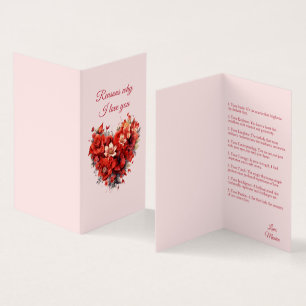 Gründe, warum ich Sie Liebe   Benutzerdefinierte V