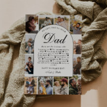 Gründe, warum wir dich lieben Papa Foto-Collage zu