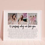 Gründe, warum wir Liebe Sie Quinceanera Geburtstag Poster<br><div class="desc">Gründe,  warum wir Liebe Sie Quinceanera Geburtstag Geschenkposter</div>