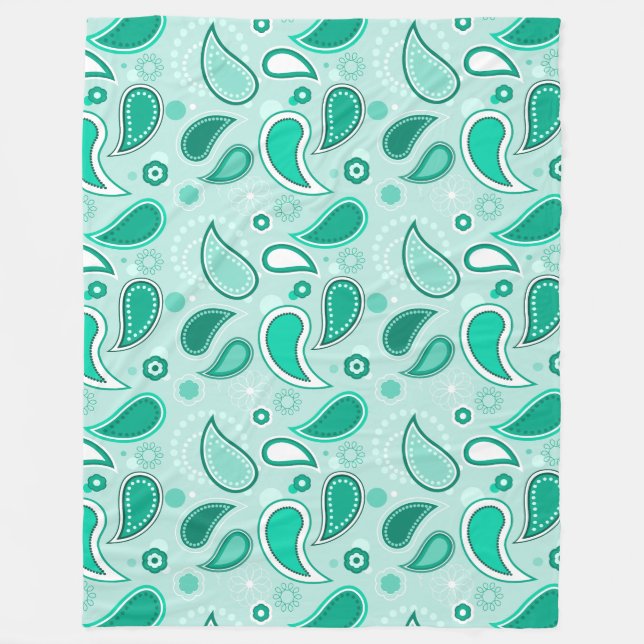 Gründecke Fleecedecke (Vorderseite)