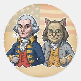 Gründer Pawthers - 4. Juli Cat Sticker