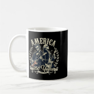 Gründervater der USA Abe Lincoln spielt Gitarre Kaffeetasse