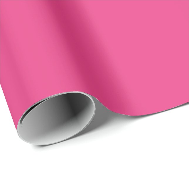 Grundfarbe passt Cerise Pink Geschenkpapier (Rolleneckpunkt)