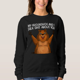 Grundgarten für Männer Frauen Woodchuck Rodent Tie Sweatshirt