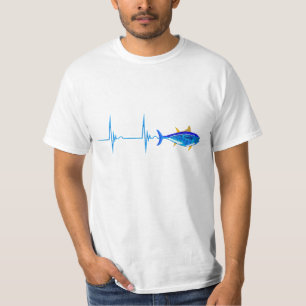 Grundgezinnter Fisch T-Shirt