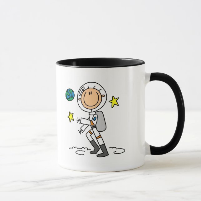Grundlegende Astronauten-T-Shirts und Geschenke Tasse (Rechts)