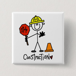 Grundlegende Bau-T-Shirts und Geschenke Button