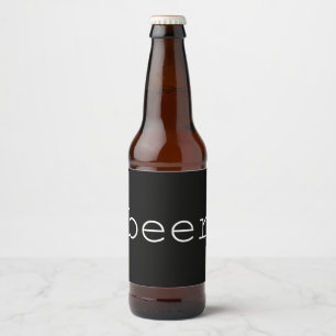 Grundlegende Biersorte - Schwarz Bierflaschenetikett