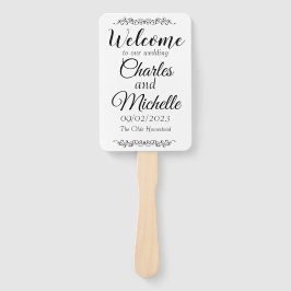 Grundlegende Blank-Hochzeitsprogramme Fächer