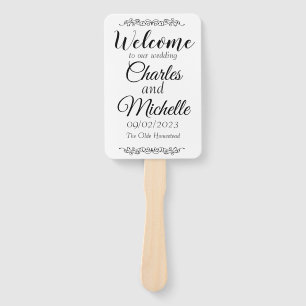 Grundlegende Blank-Hochzeitsprogramme Fächer