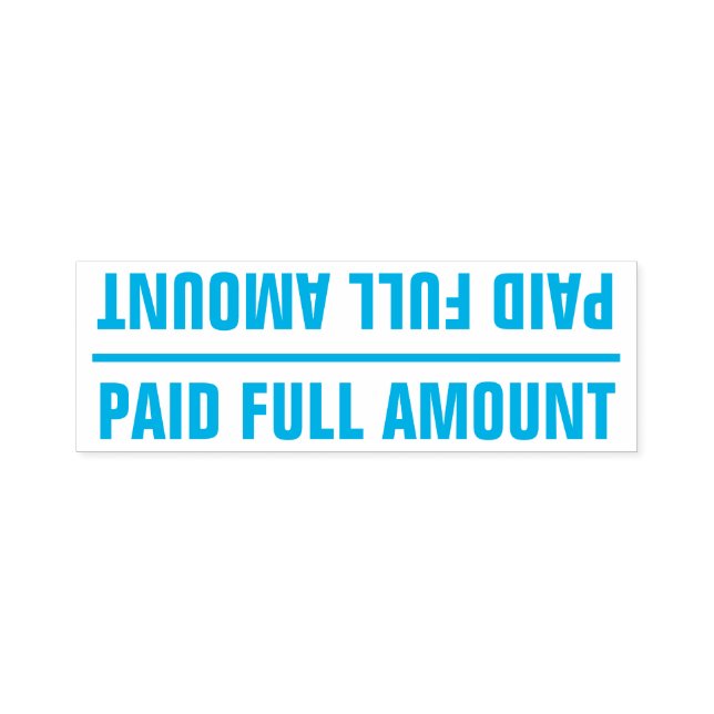 Grundlegende Briefmarke "BEZAHLTER VOLLBETRAG" Permastempel (Design)