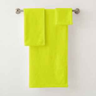 Grundlegende Chartreuse Solid-Color-Badehandtuch-S Badhandtuch Set