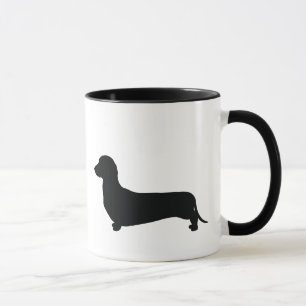 Grundlegende Dackel-Silhouette Tasse