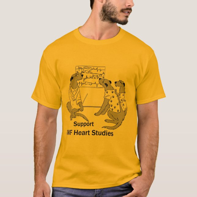 Grundlegende das Herz-Studie der Männer T-Shirt (Vorderseite)