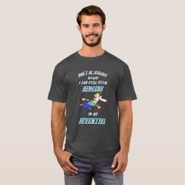 Grundlegende dunkle Hufeisennicken-T-Stück T-Shirt