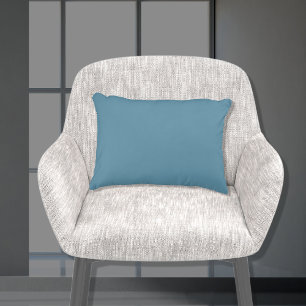 Grundlegende Dusty Peacock Blue Solid Color 11x16 Dekokissen