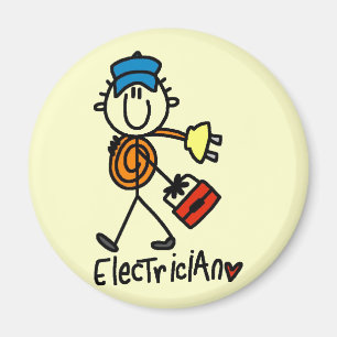 Grundlegende Elektriker-T-Shirts und Geschenke Magnet