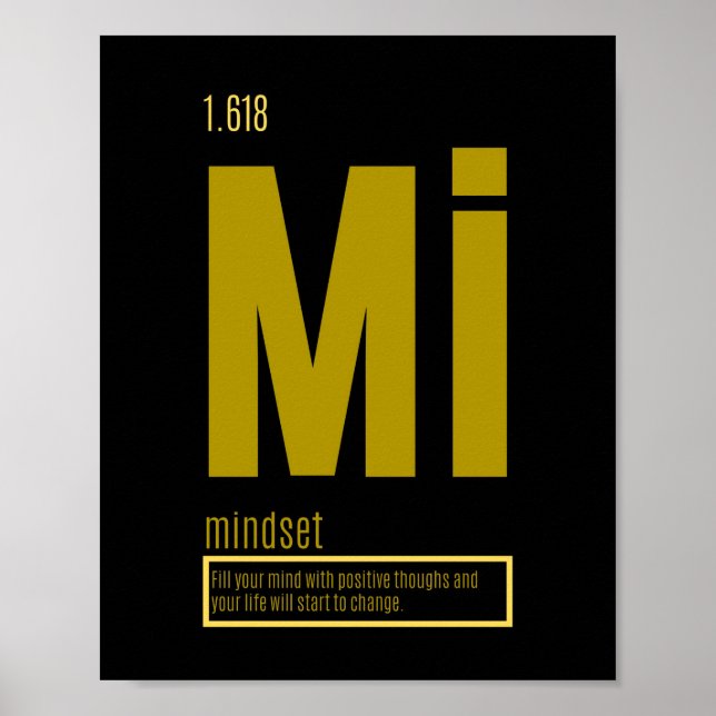 Grundlegende Erfolgsfaktoren | Mindset Poster (Vorne)