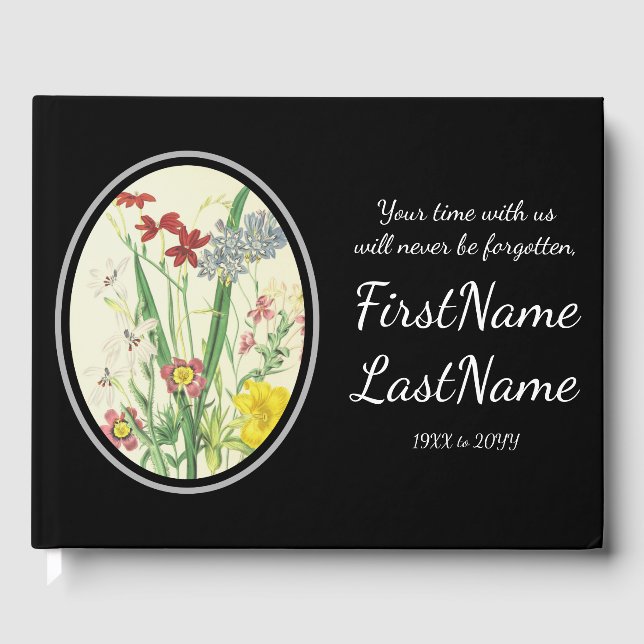 Grundlegende, gedämpfte Erinnerungen Gästebuch (Vorderseite)