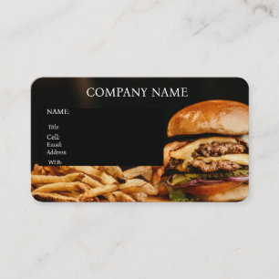GRUNDLEGENDE GESCHÄFTSKARTENVORLAGE HAMBURGER VISITENKARTE